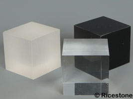 Cube verre acrylique pour collection