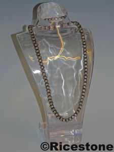 10c) Buste pour collier Présentoir Acrylique transparent H=30cm
