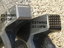 Les deux ttes (plate ou strie) du marteau de gologie E3-13P et E3-13PM