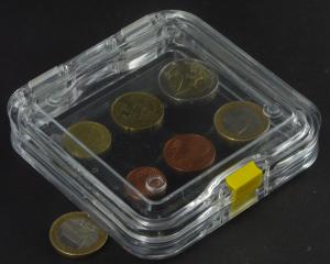 Boite  membrane M32 Ricestone pour prsentation et conservation de pices de monnaies