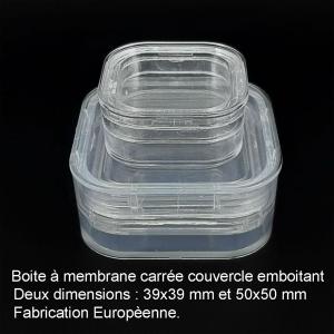 Deux dimensions de boites  membrane