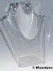 1b) Présentoir buste synthétique, collier, chaîne, pendentif. H=18 cm