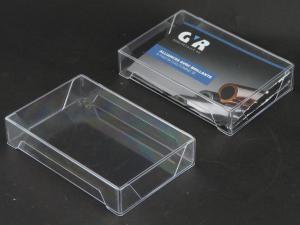 9d) Boites Plastique transparente 135 x 90 mm prospectus.
