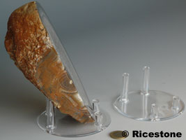 Efficacité-de-ce-présentoir-rond-à-quatre-pics-pour-minéraux, Ø10 cm