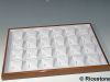 2g) Plateau pour 24 pendentifs 25 x 35 cm.