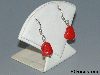 0e0) Presentoir boucles d'oreille, Porte-bijoux, 4x6x3cm