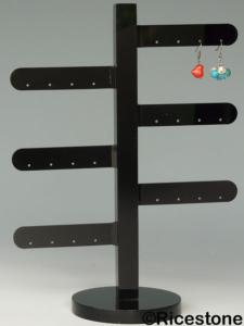 0d) Support présentoir boucle d'oreille créoles. Hauteur 22 cm