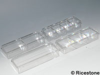 Boite plastique transparente avec compartiments