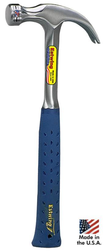 Marteau De Charpentier Aimanté Ausonia - 400g, Tête Forgée, Manche Fibre De Verre 45cm - Enlève Clous Facilement