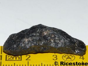 Tectite noire<BR>Thailandite de 3.55g