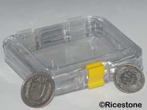 Boite à membrane M32 pour présentation et conservation de pièces de monnaies