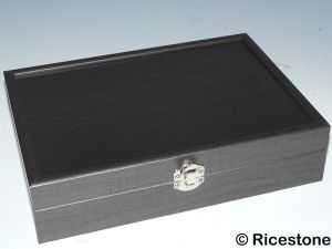 1a) Coffret luxe en bois <BR>pour bijouterie.