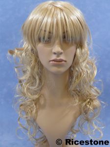 Perruque longue synthétique <BR>Blond