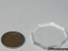0b) Socle acrylique, support Octogonal Ø=40mm, H= 5mm
