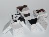 1ca) 10x Packaging cadeau, boite cloche pour bague 5x5 cm