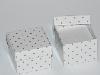 1ca) 10x Packaging cadeau, boite cloche pour bague 5x5 cm