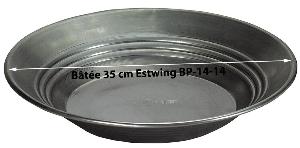 3c) Pan Américain métal, Batée Estwing Ø 350mm, BP14-14