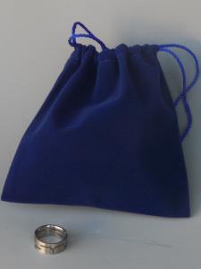 3c) lot de 12x pochettes cadeau en feutrine 12x12 cm, Bleu clair