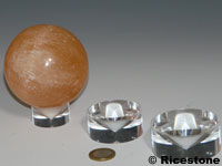 Socle rond en acrylique pour sphère