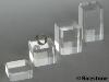  Socle - cube acrylique avec chanfrein  5x5x6cm