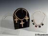 9c) BUSTE acrylique à bijoux pour collier ou chaîne. Hauteur 25 cm