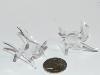 7aa) 5x Petits présentoirs "berceau" pour minéraux H=3.5 cm
