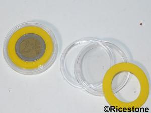 4) Boite pour monnaies Ø45 x 9 mm, Capsule numismate. 