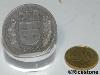 00b) Socle Ø 3 cm, support présentoir acrylique pour pièce de monnaies.