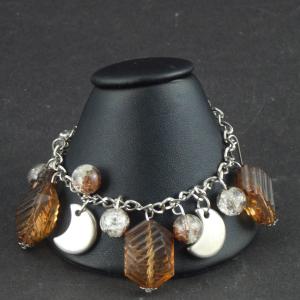00) Présentoir de bracelets, Cône similicuir H=7 cm.
