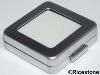 1d) Coffret luxe pour objets minces et pierres taillées. 5,5x5,5 cm.