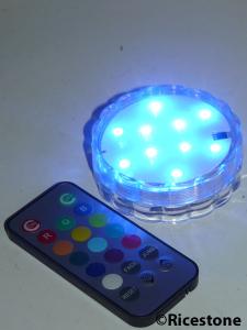 Socle LED multicolore