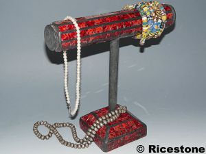 6a) Présentoir bracelet, Porte-Bijoux recouvert Mosaïque