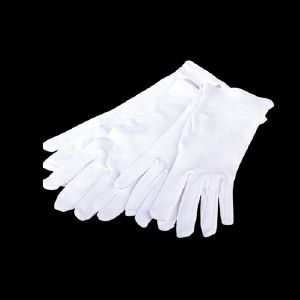 9a) Gants femme de manipulation de bijouterie, 100% coton interlock