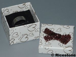 1ca) 10x Packaging cadeau, boite cloche pour bague 5x5 cm