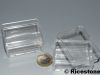 6b) Lot de 12x Boites Plastique transparente 38x54x39 mm. 