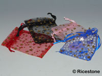 Les diverses couleurs de pochettes organza 10x15 cm