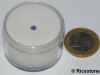 0b) 1x Boîte large ronde tout plastique de gemmologie. Ø 3.8 cm