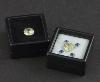 1ba) 20x Boites de diamantaire 3x3 cm noire, dessus verre.