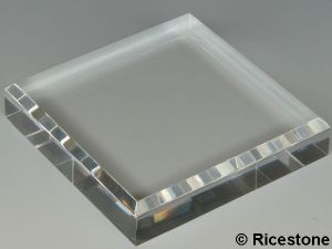 Socle plexiglas, support présentoir, plaque acrylique épaisse pour  collection 10x7x2cm, CU1072