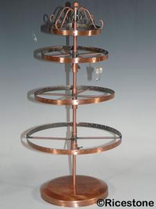 Tourniquet à bijoux multi-boucle d'oreille, Manège hauteur 40 cm.