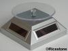 7d) Socle tournant avec cellule solaire, présentoir pour minéraux.