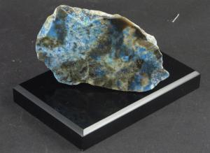 Azurite d'Espagne sur socle Noir de 10x15x2 cm