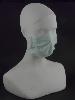 6b) Porte-bijoux en papier mâché blanc, buste tête, présentoir de masque de protection, 40cm.