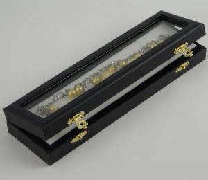 Coffret multi-usage 6x21 cm pour présentation de bijoux, minéraux, gemme des pièce de monnaie