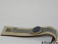 Toboggan à bracelet en feutrine bi-color