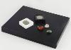 3d) Coffret 20x casiers 5x5 cm pour rangement de collection.