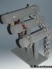 5h) Porte-bijoux à 3 étages bracelet, Support jonc en feutrine.
