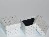 1ca) 10x Packaging cadeau, boite cloche pour bague 5x5 cm