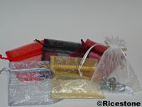 Pochettes cadeau en organza de 11x14 cm, nombreuses couleurs
