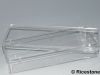 4a) Boite Plastique transparente 19 x 7cm, Sans compartiment.